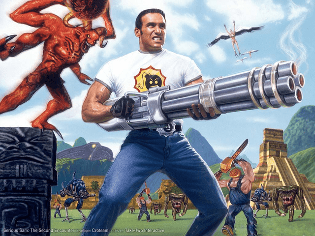 Serious Sam II title screen for Xbox